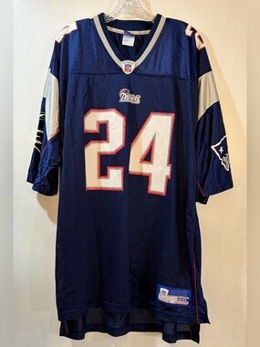 Reebok New England Patriots Ty Law #24 Jersey Mens 2XL